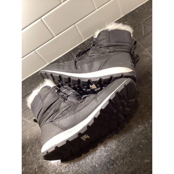 Sorel Women's Whitney Short Lace Up Waterproof Winter Boots Black Size 8.5 - Picture 6 of 9